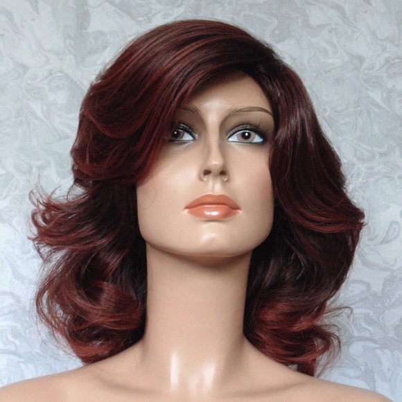 Thick Wavy Brown/Auburn Heat Resistant Wig main image 7